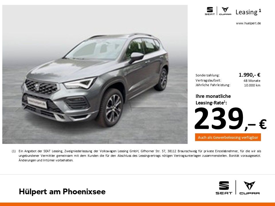 Seat Ateca 2.0 FR AHK CAM ACC E-KLAPPE NAVI CARPLAY imagem 2