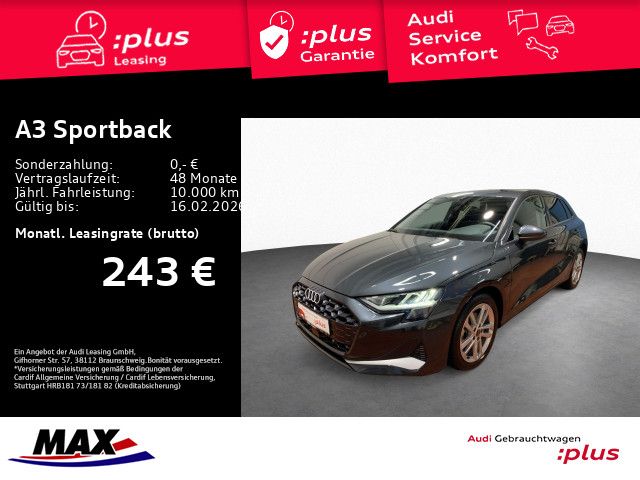 A3 Sportback 35 TFSI ADVANCED LED+KAMERA+MMI NAV