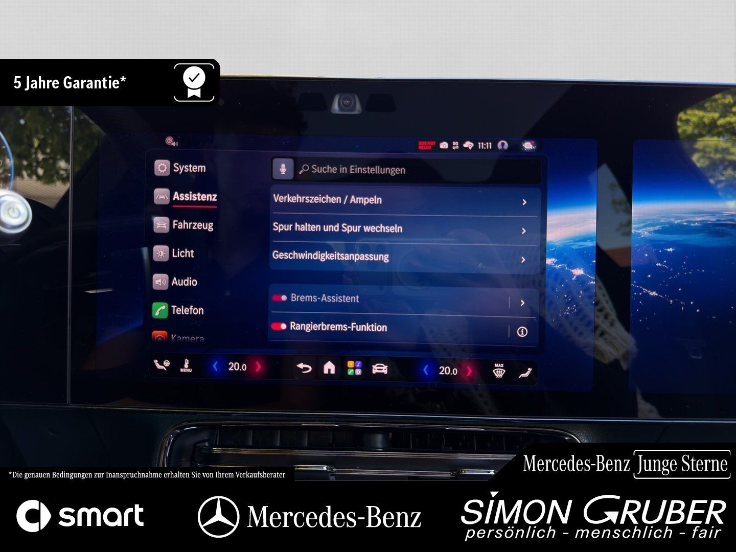 Fahrzeugabbildung Mercedes-Benz CLA 350 4M Shooting Brake AMG Burm Superscreen