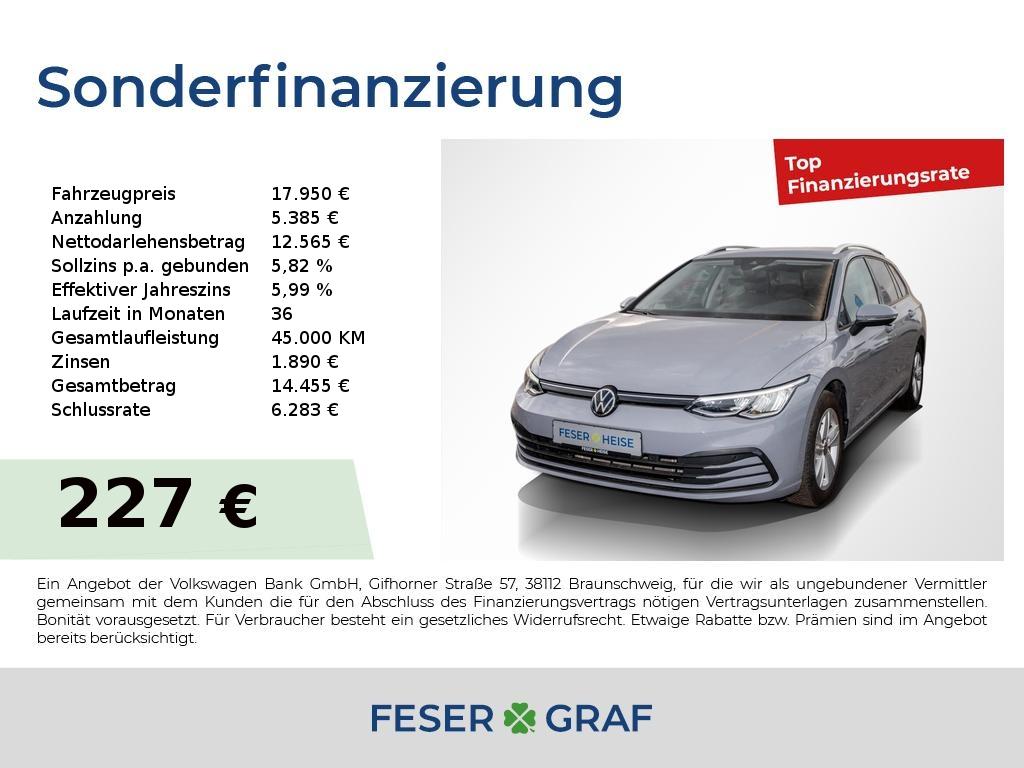 Volkswagen Golf VIII Variant 1.0 eTSI DSG Life LED*Shzg*Rea, миниатюра 13