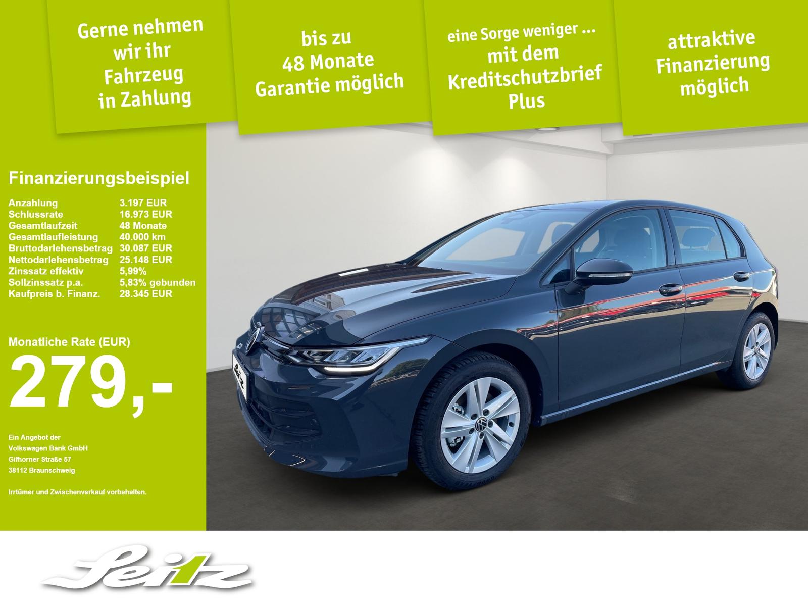 Volkswagen Golf VIII Lim. 1.5 TSI Life *NAVI*KAMERA*SITZHZG