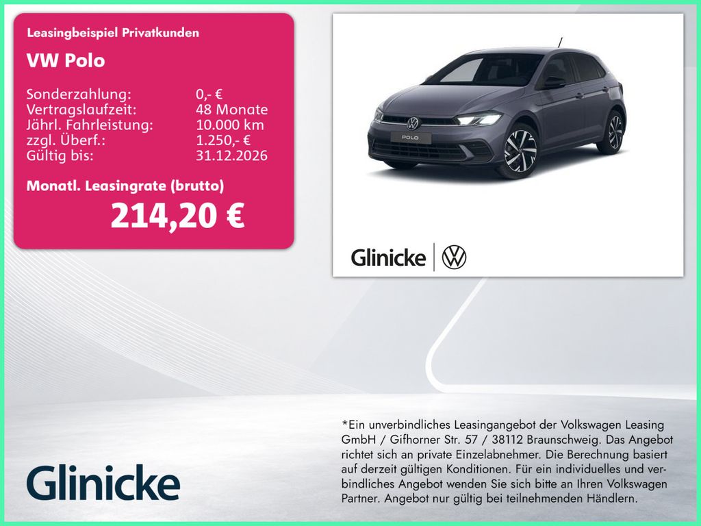 Polo ENERGY 1,0 l TSI OPF 70 kW (95 PS)