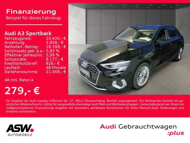 Audi A3 Sportback advanced 40TFSI e Stronic LED SHZ