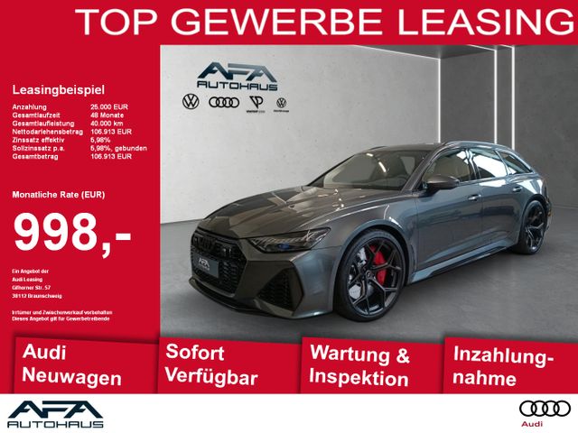 Vorschaubild: AUDI RS6 Avant 4.0 TFSI Perf. HDMatrix*StdHz*B&O*AHK (Fahrzeug-Nr. AE6902GE)