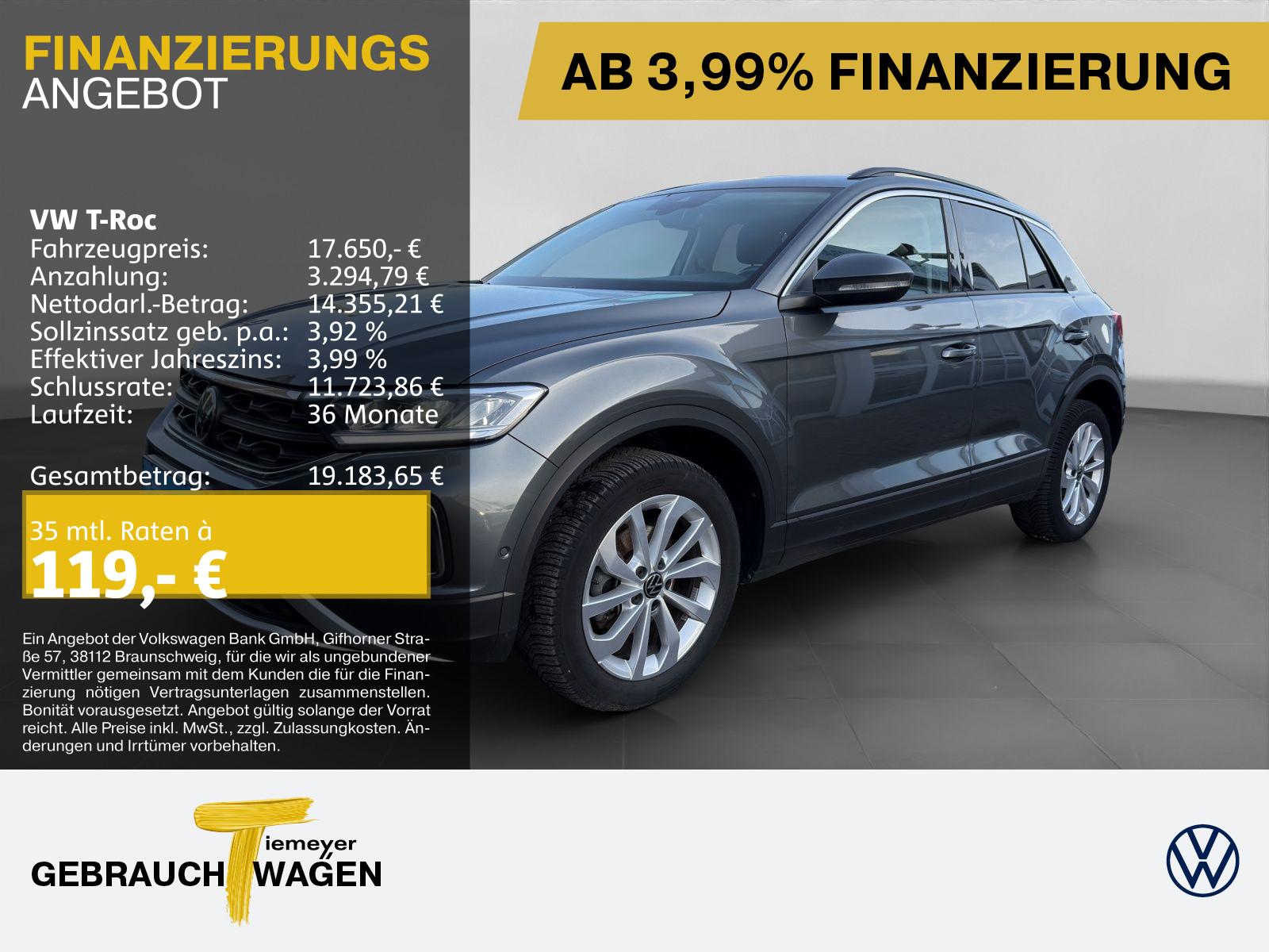 Volkswagen T-Roc 1.0 TSI LIFE GARANTIE-2028 LM17 NAVI LED