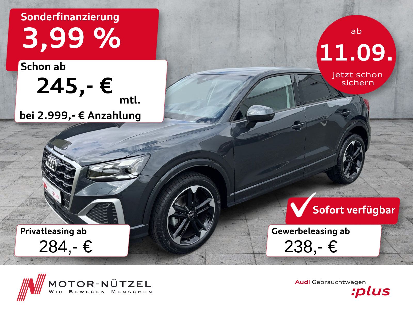 Audi Q2 30 TFSI ADVANCED MATRIX+PDC+GRA+SHZ+18"LM