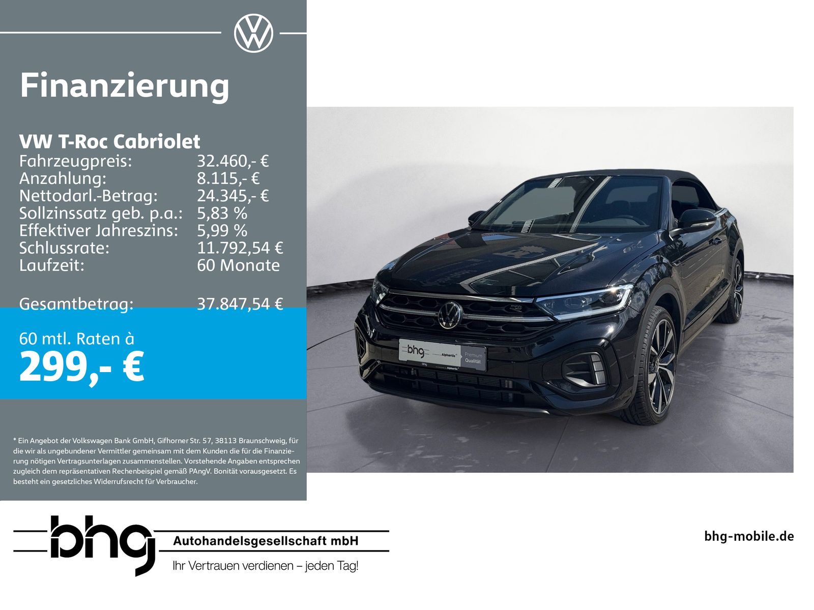 Volkswagen T-Roc Cabriolet 1.5 TSI R-LINE