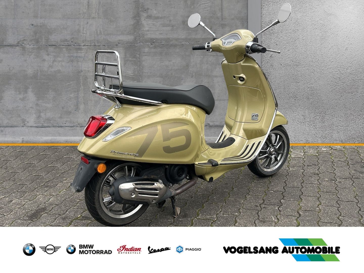 Fahrzeugabbildung Vespa Primavera 50 Sondermodell 75 Jahre, Champagner G