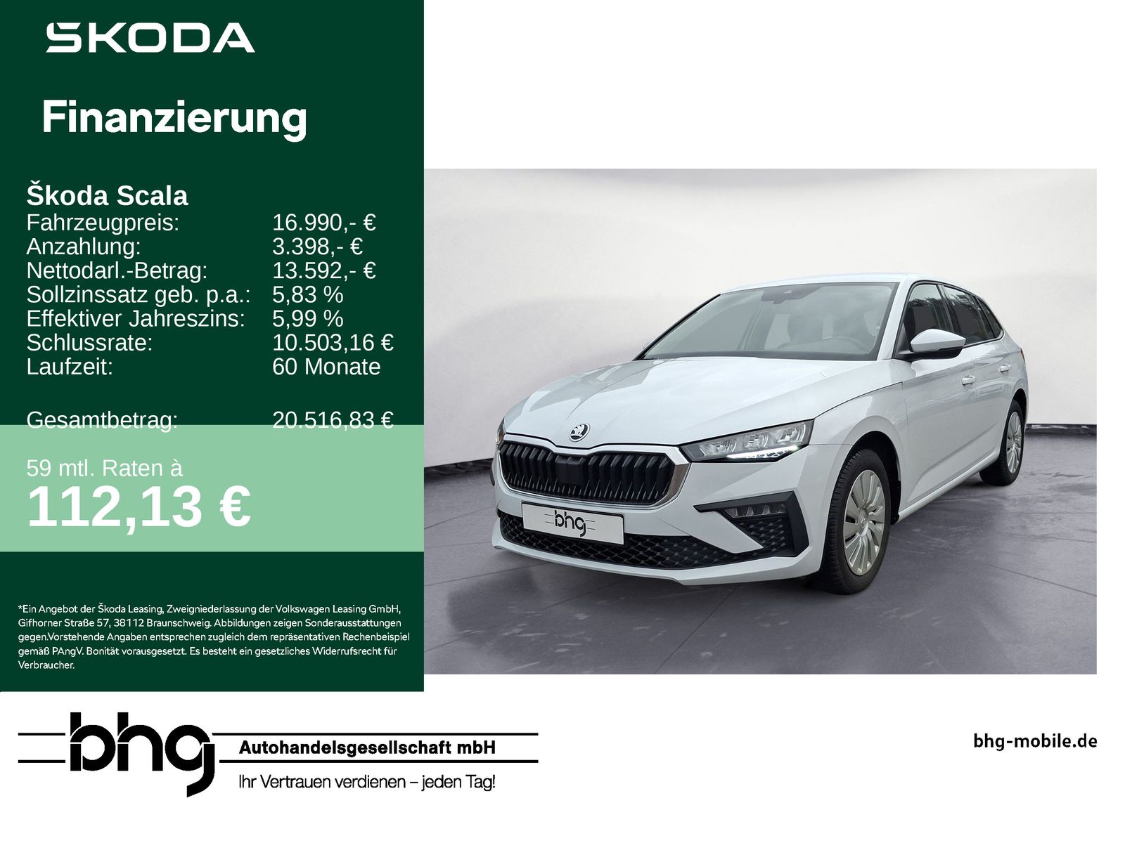 Skoda Scala 1.0 TSI Essence