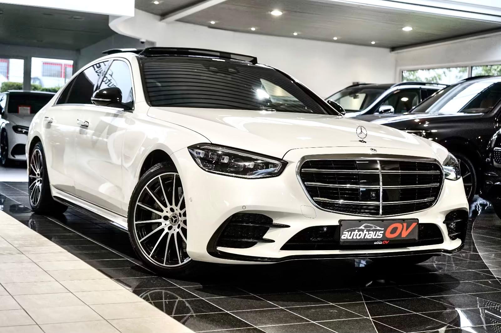 Mercedes-Benz S 450 4M Lang*AMG*Designo*3xTV*First Class*Voll*