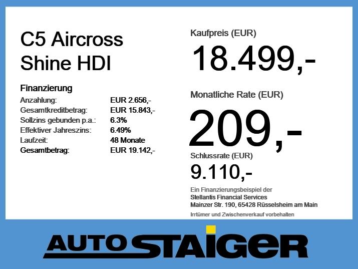 Citroën C5 Aircross Shine HDI AHK+Alcantara+LED+2xKlima