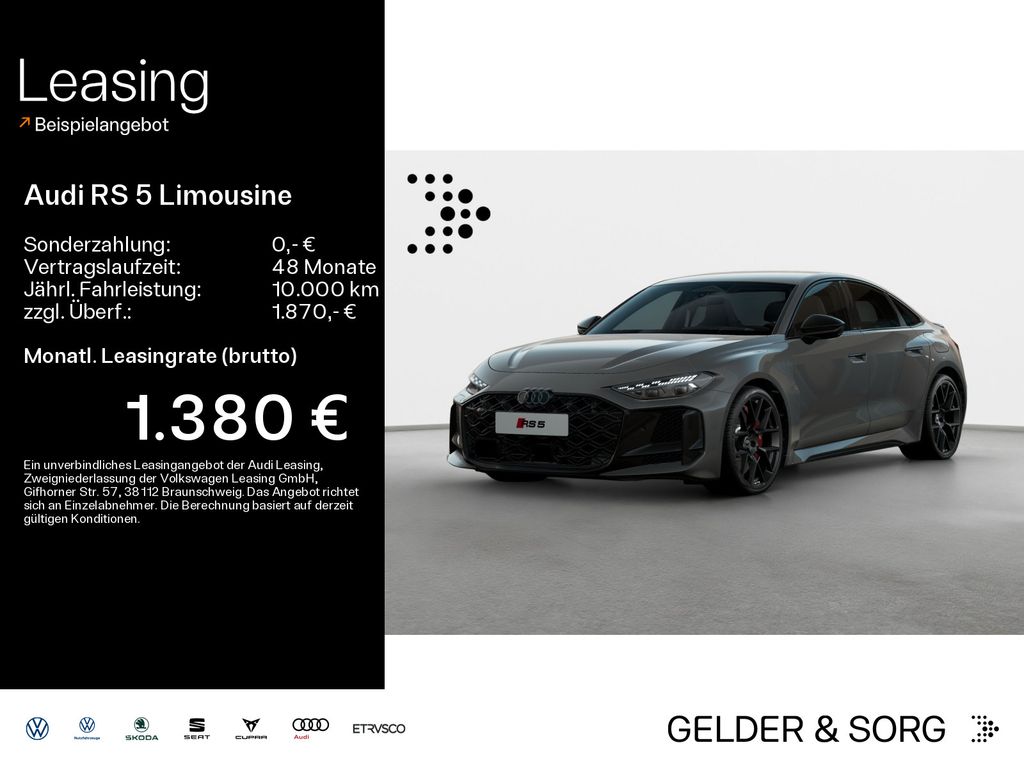 Audi RS 5 Limousine TECHPRO*ABGAS*HuD*AHK*270km-h