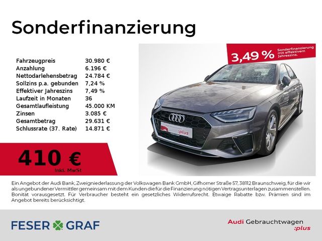 Audi A4 Lim 40 TFSI quattro S line S tronic Sthz/LED