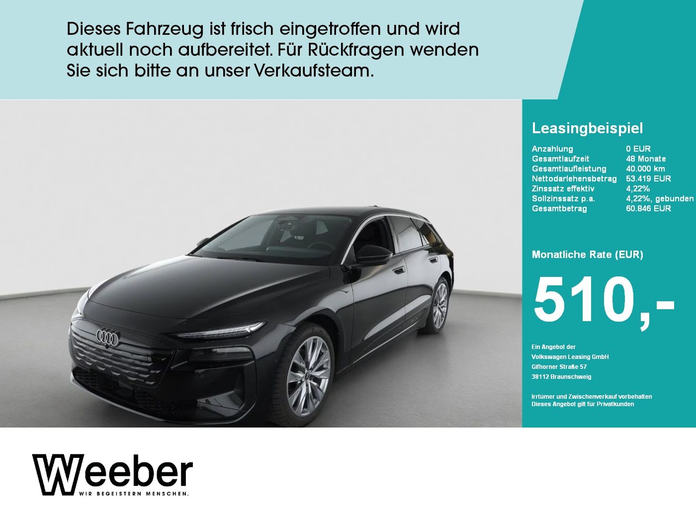 Audi A6 e-tron Avant AHK*LED*NAVI*RFK*20LM*GRA*5J GAR