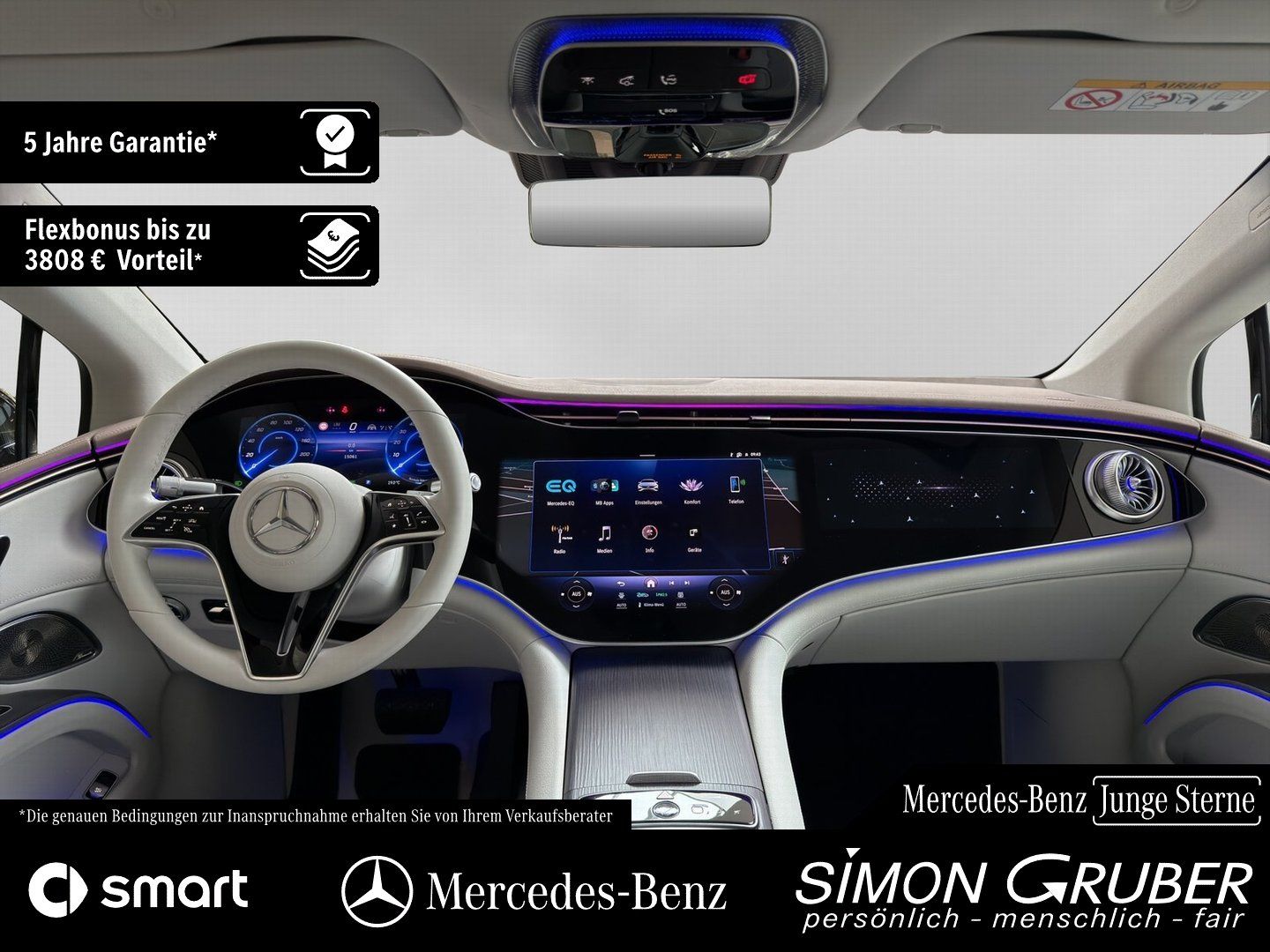 Fahrzeugabbildung Mercedes-Benz EQS 450+ AMG Pano Hyper HUD HAL Massage Sitzklim