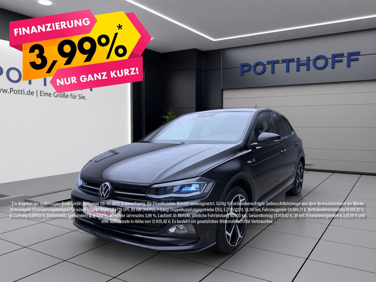 Volkswagen Polo 1.0 TSI R-LINE NAVI KAMERA PDC LED SITZHZG