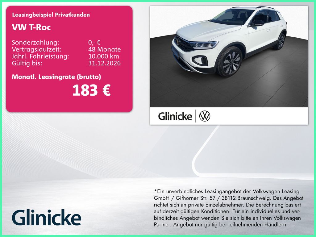 T-Roc 1.0TSI Goal Klima Navi LED ACC Sitzheizung