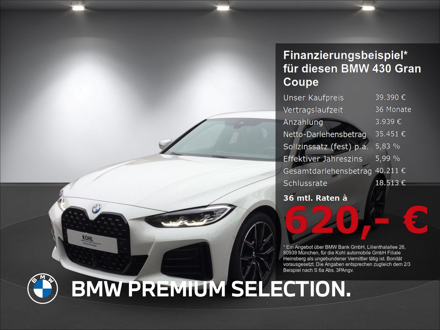 BMW 430 Gran Coupe i M Sport Parking Assistant Plus
