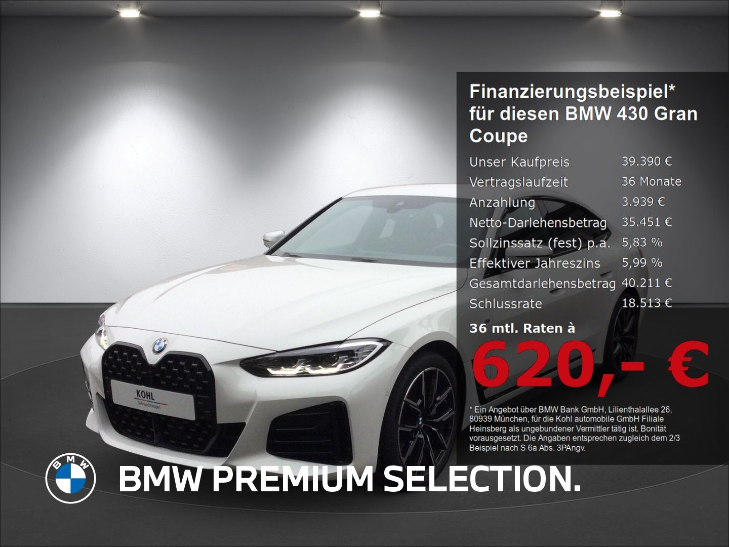 BMW 430 Gran Coupe i M Sport Parking Assistant Plus foto 1