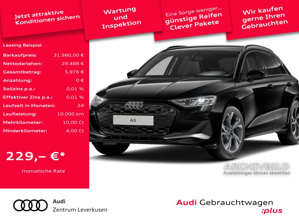 A3 Sportback advanced AHK NAVI B&O SHZ HUD