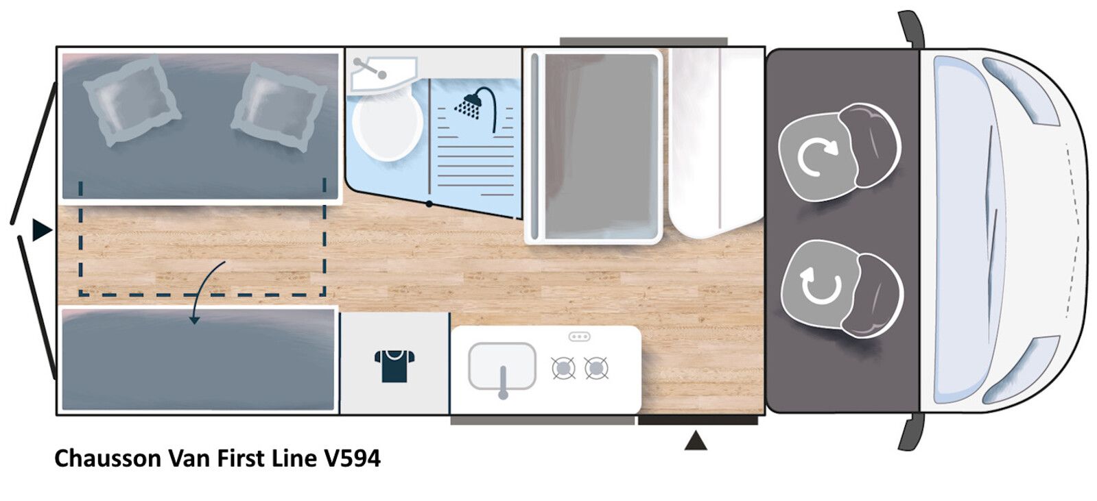 Fahrzeugabbildung Chausson Van First Line V594 Markise,Solar,Pioneer,Kamera