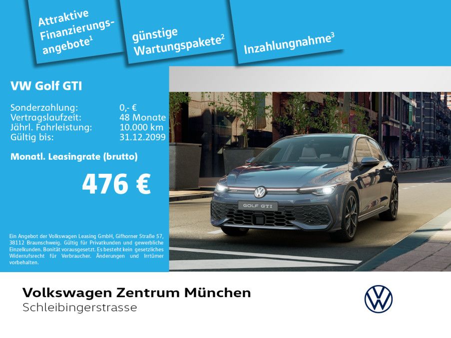 Golf VIII GTI 2.0 TSI AHK IQ.Light Navi Leder Pa