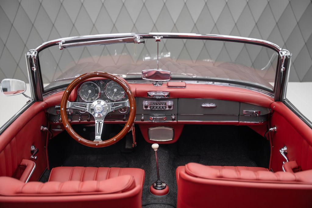 190 SL Cabriolet Baujahr 1955/56 Grau / Rot - Bild 21