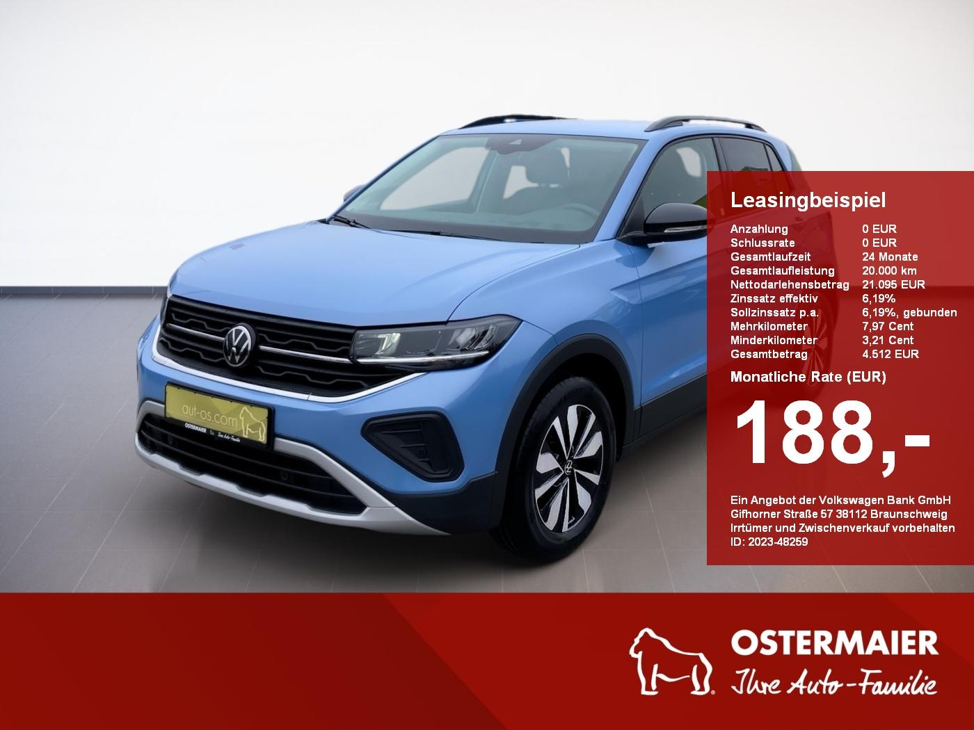 Volkswagen T-Cross GOAL 1.0TSI 95PS ACC.5J-G.KAMERA.NAVI+VC