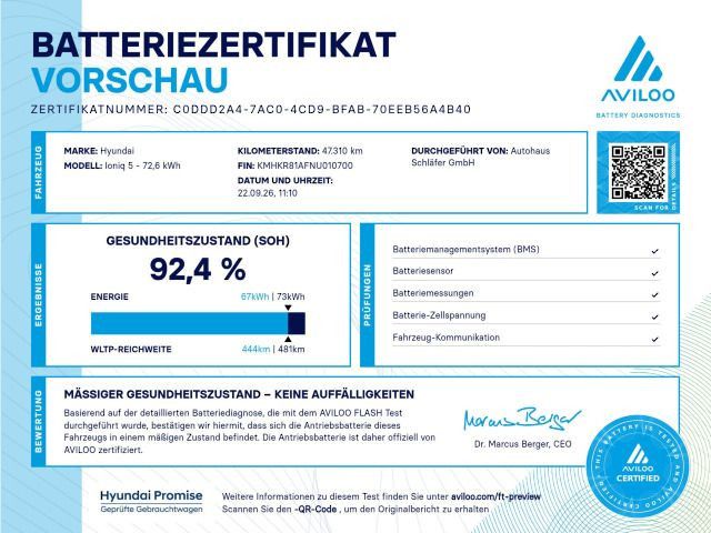 Hyundai IONIQ 5 Uniq 72,6 kWh Relax-Paket imagem 2