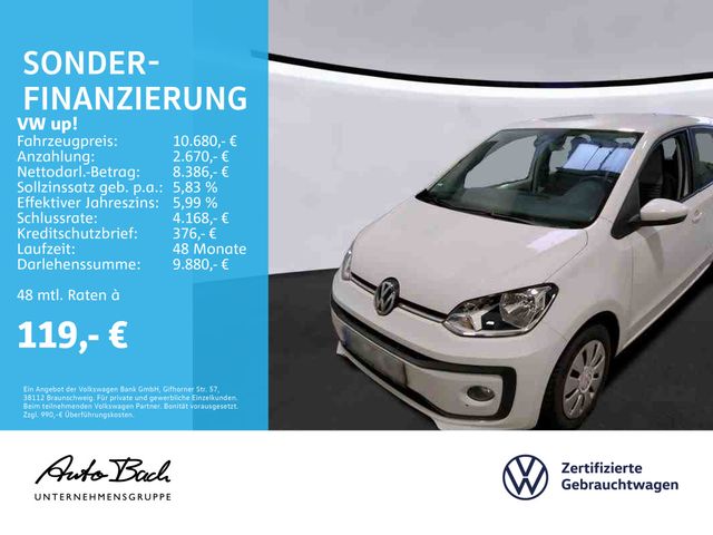 Volkswagen up! 1.0 CNG "move up!" Klima Sitzheizung GRA EPH