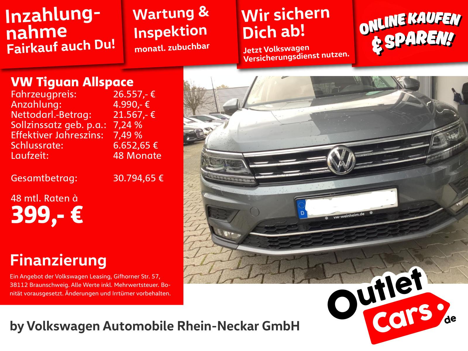 Volkswagen Tiguan Allspace 2.0 TDI DSG Highline 4Mot AHK uv
