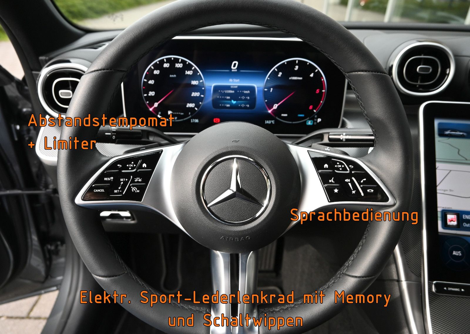 Fahrzeugabbildung Mercedes-Benz C 220 d 4M °UVP 87.989€°ACC°AHK°HUD°STHZG°18"AMG