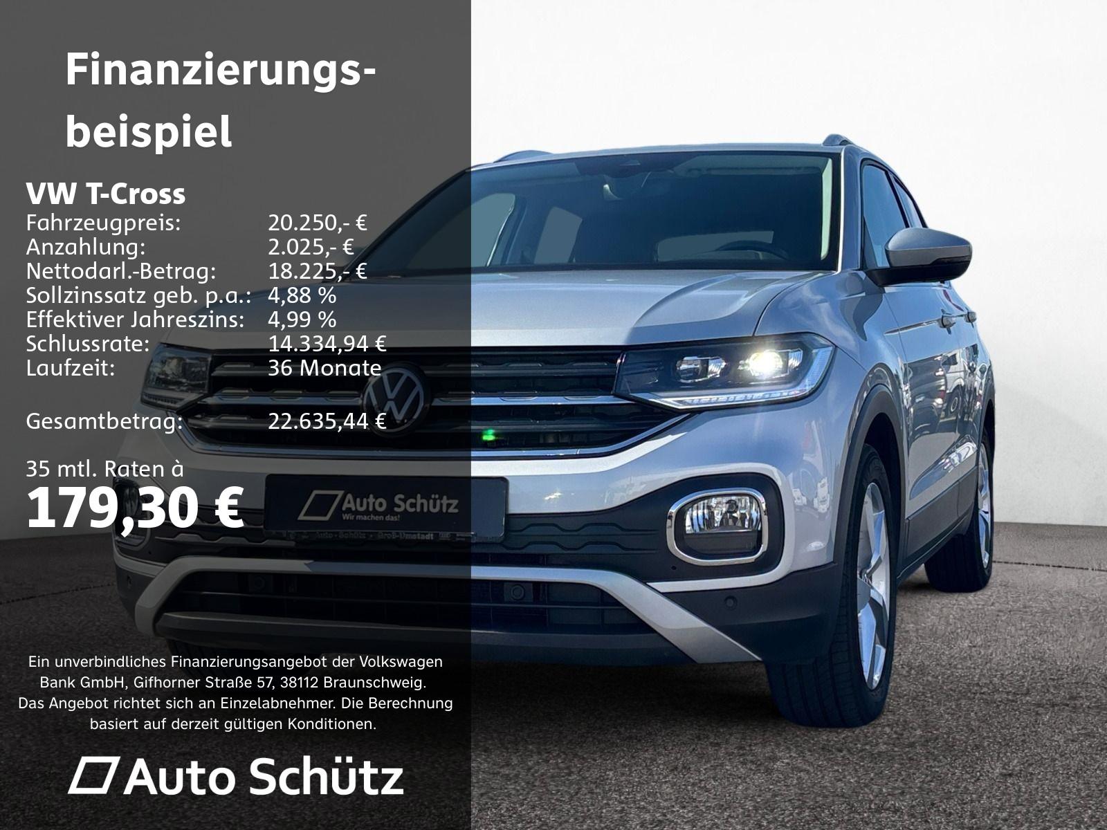 Volkswagen T-Cross 1.5 TSI Style+DSG+NAVI+ACC+LED+PDC