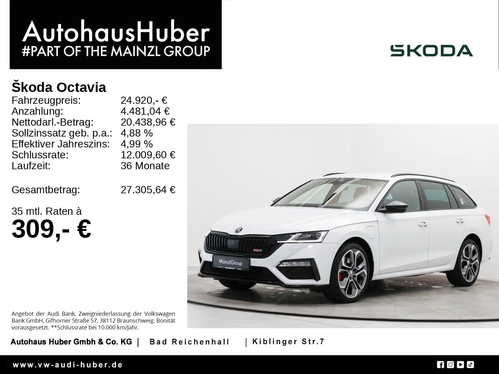 Skoda Octavia Combi RS 1.4 TSI iV DSG Kamera SHZ Stdhz