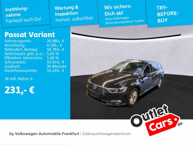 Volkswagen Passat Variant 2.0 TDI DSG Comfortline Navi Fron