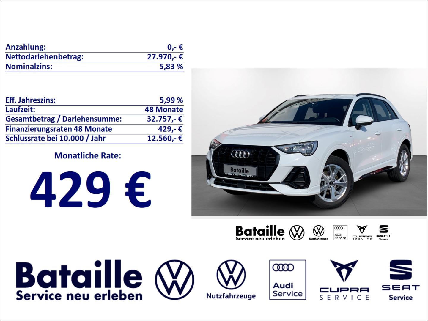 Audi Q3 2.0 TDI quattro S-line Navi LED El. Heckklap.