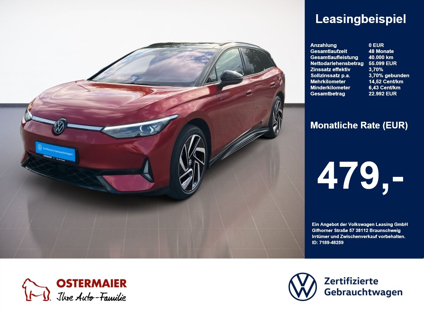 Volkswagen ID.7 Tourer GTX 340PS 4M ACC.5J-G.WÄRMEPU foto 1