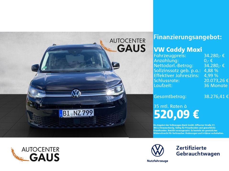 Caddy Maxi Life 7-Sitzer 2.0 l 75 kW TDI EU6 SCR