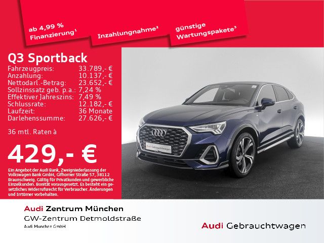 Audi Q3 Sportback 40 TFSI qu. S tronic S line Virtual