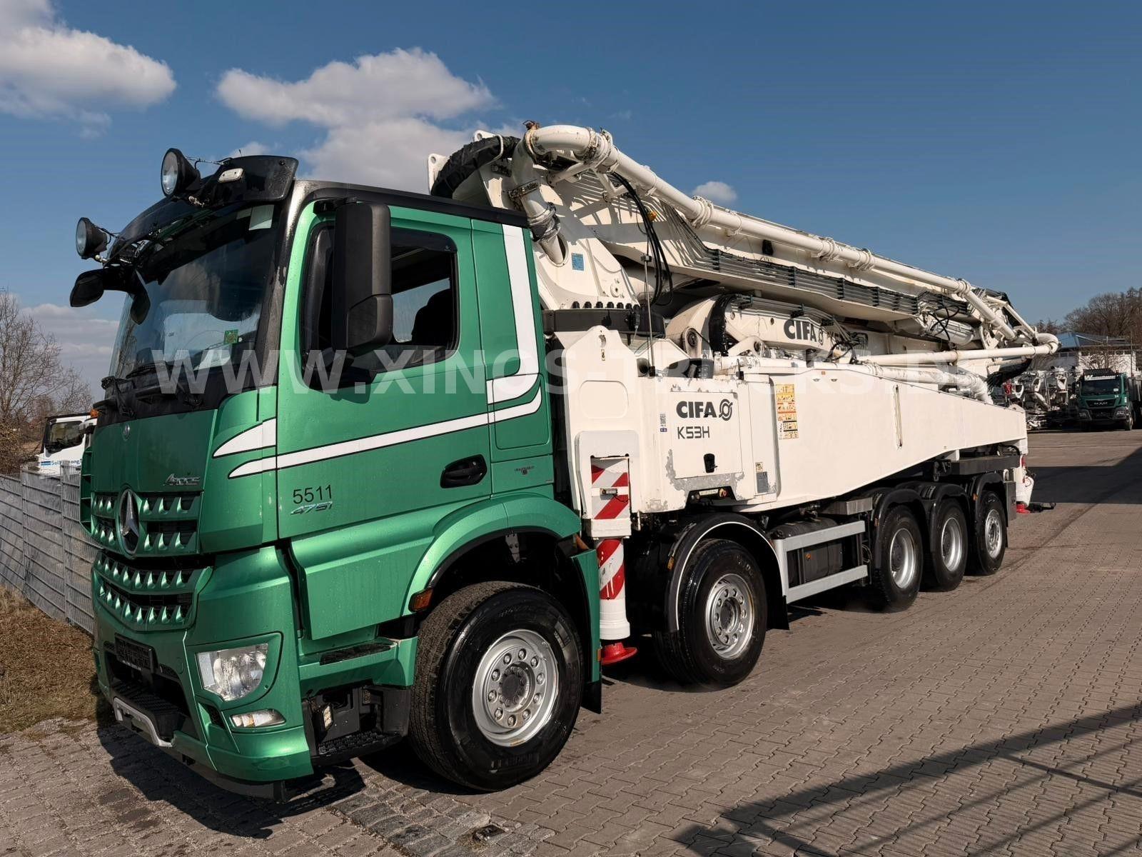 Mercedes-Benz AROCS 4751 CIFA  K53H-5Sections  180M3/H