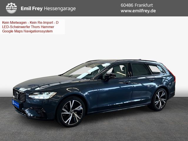 Volvo V90 T6 Recharge AWD Plus-Dark Glasd Leder-Beige 