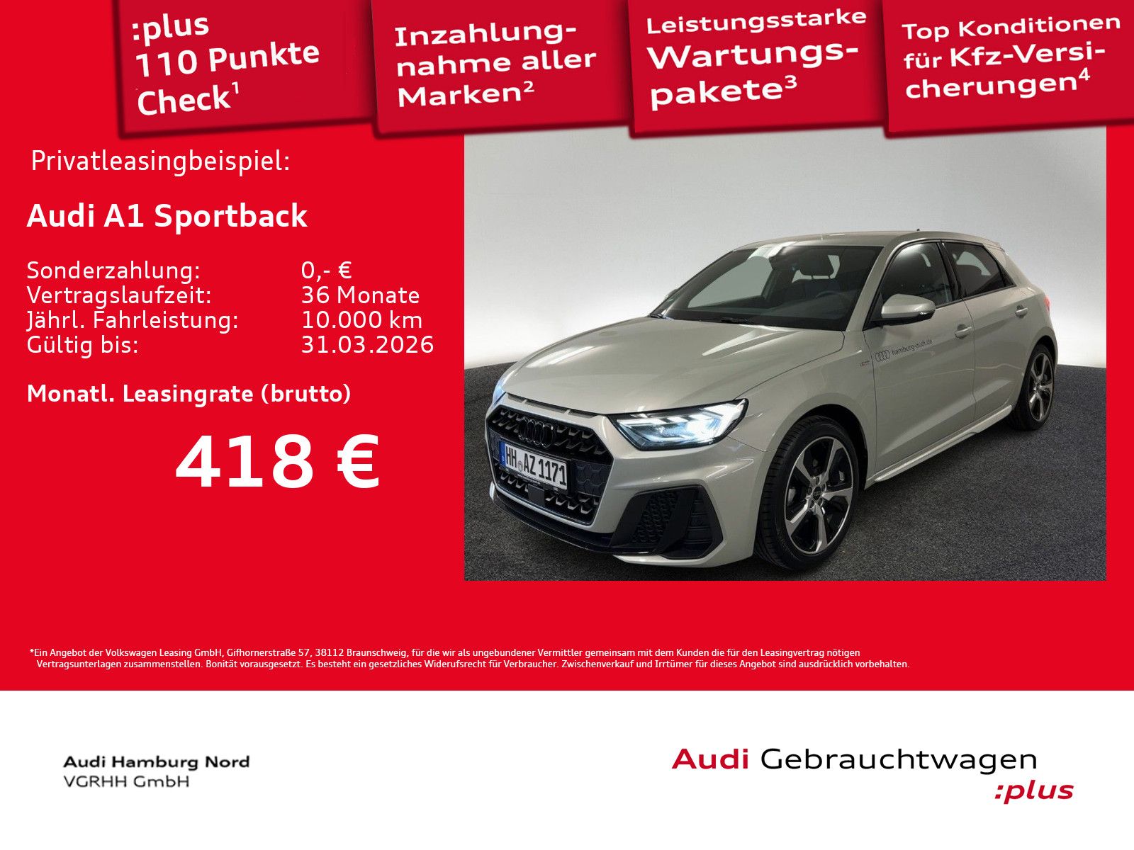 Audi A1 Sportback 30 TFSI S line S tronic Navi Kamera