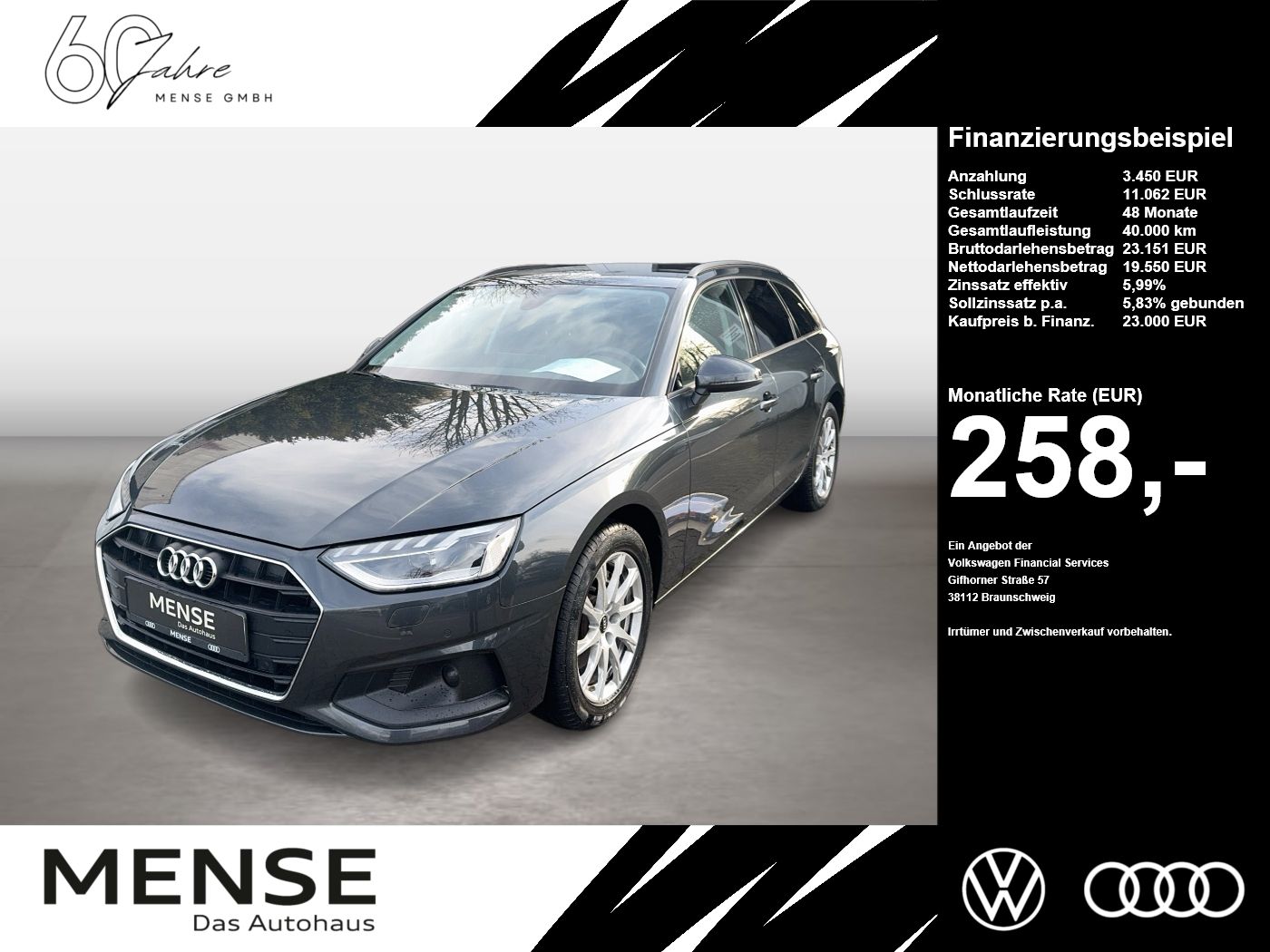 Audi A4 Avant 40 TDI S tronic Advanced Matrix|AHK|LED