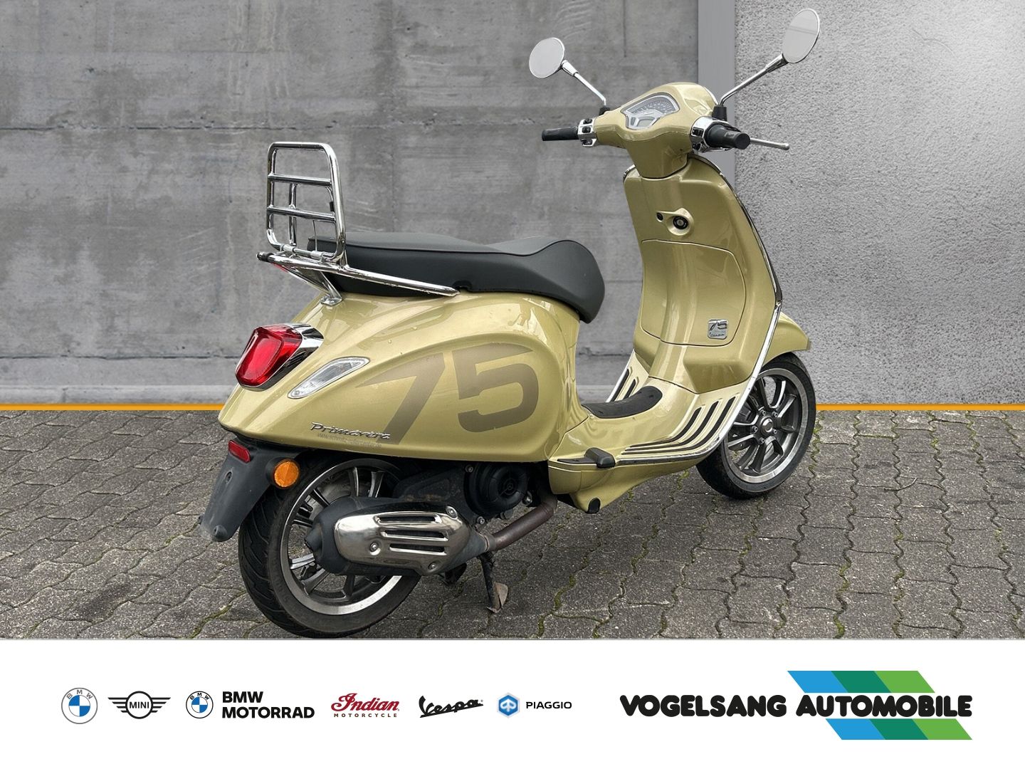 Fahrzeugabbildung Vespa Primavera 50 Sondermodell 75 Jahre, Champagner G