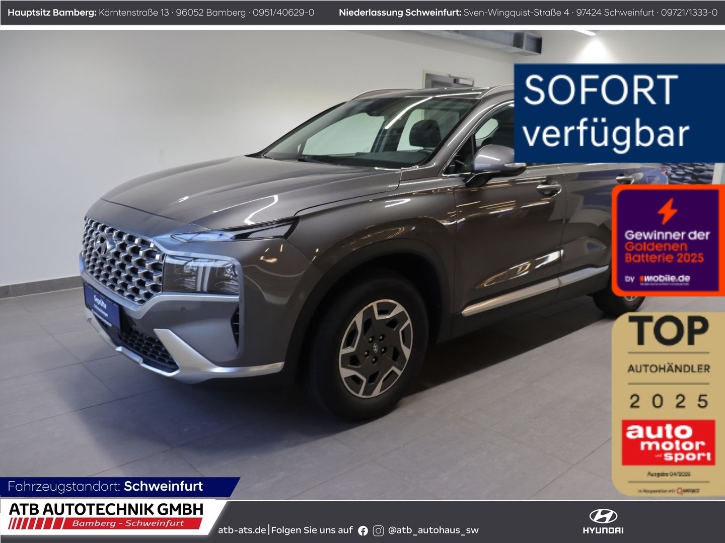 Fahrzeugabbildung Hyundai SANTA FE 1.6l Hybrid 2WD Trend Komfort + Navi-Pa