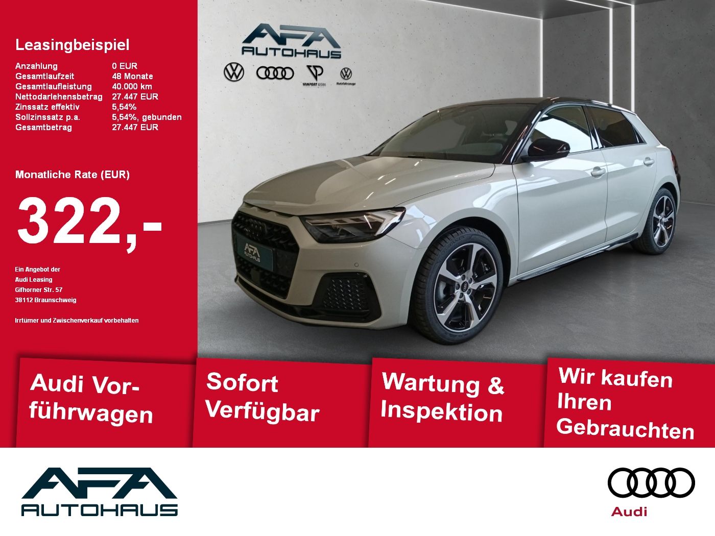 Audi A1 Sportback 30 TFSI advan. S tr. LED*Smart.Int