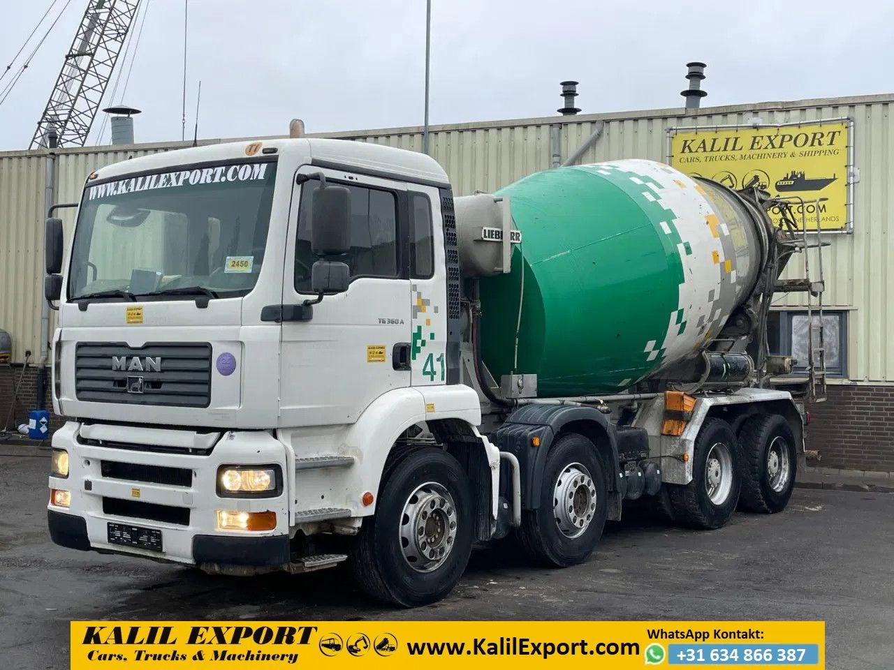 MAN TGA 35.363 Concrete Mixer Liebherr 9 M3 8x4 Full