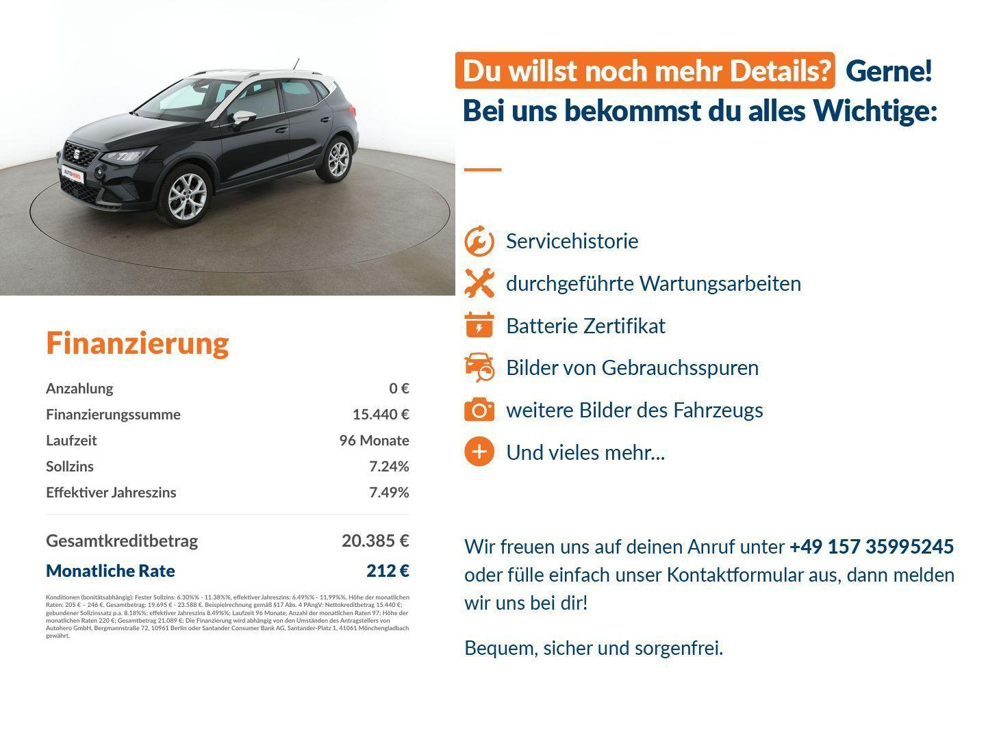 SEAT Arona 1.0 TSI FR Aut.*ACC*LED*PDC*SHZ*ALU*KLIMA*, миниатюра 14