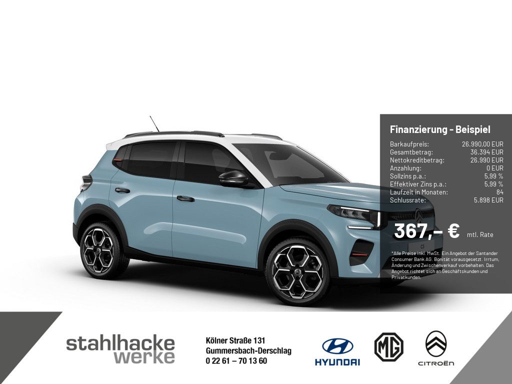 Citroën ë-C3 Elektromotor 113 Standard-Range Max