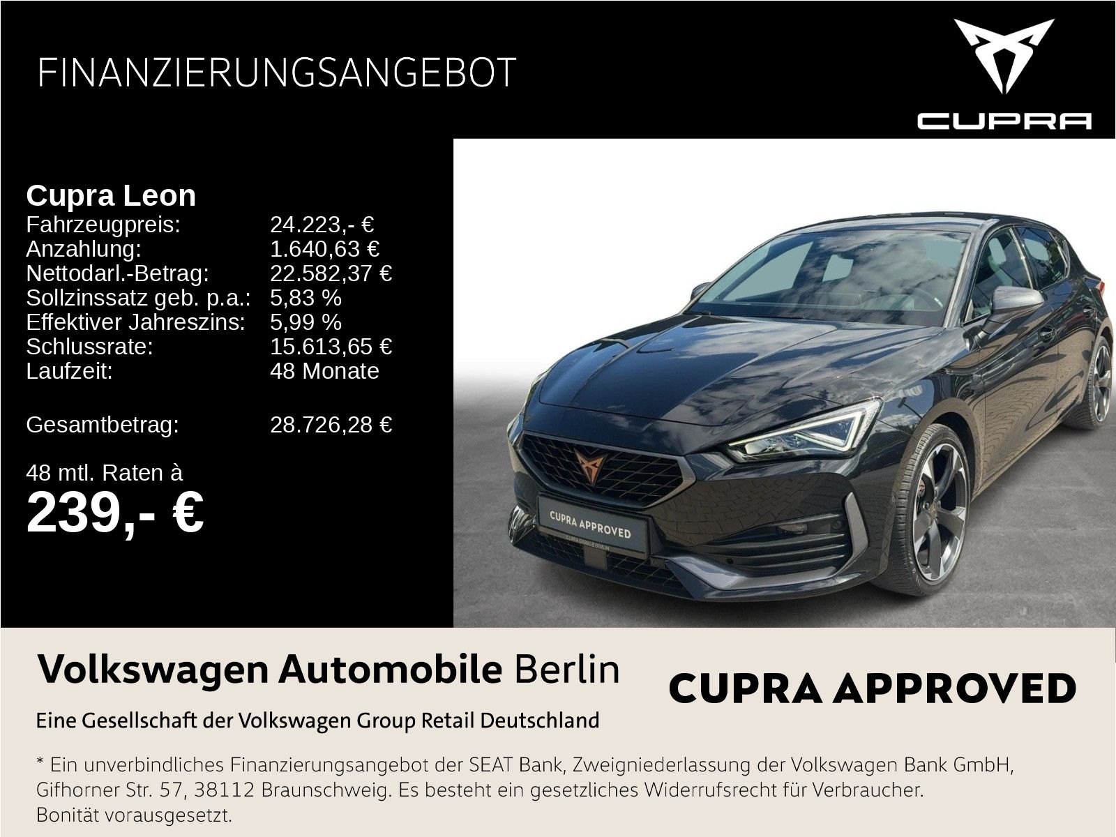 Cupra Leon 1.5 eTSI DSG Navi LED SHZ ACC PDC foto 1